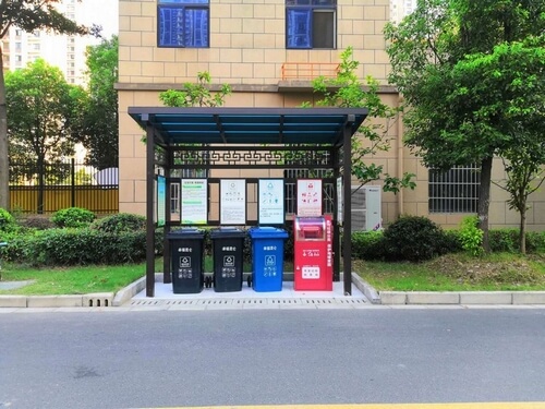 垃圾分類亭_垃圾分類房_有害垃圾回收箱
