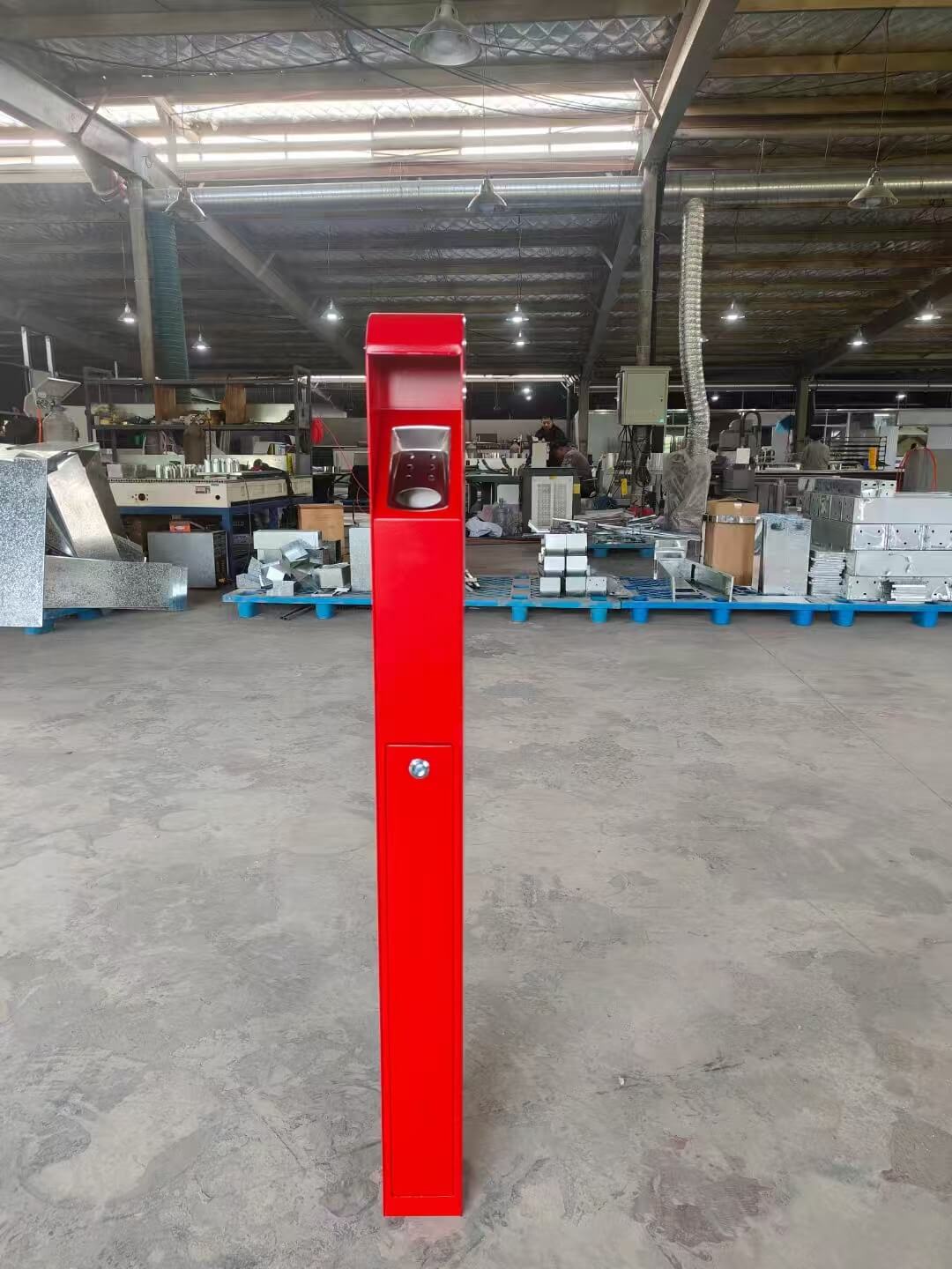 紅色戶外立式煙灰柱 立式煙灰柱 戶外煙灰柱 煙灰柱定制廠家