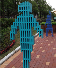 上海虹橋坊人物剪影標識牌_形象標識_標識標牌