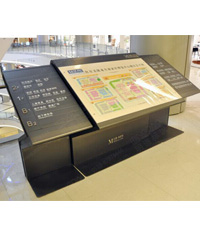 商場樓層索引牌_斜面落地標識牌